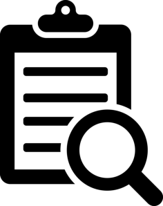 Clipboard Search Symbol Outline Icon Svg Set, Free Vectors File